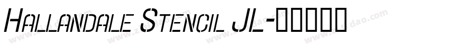 Hallandale Stencil JL字体转换